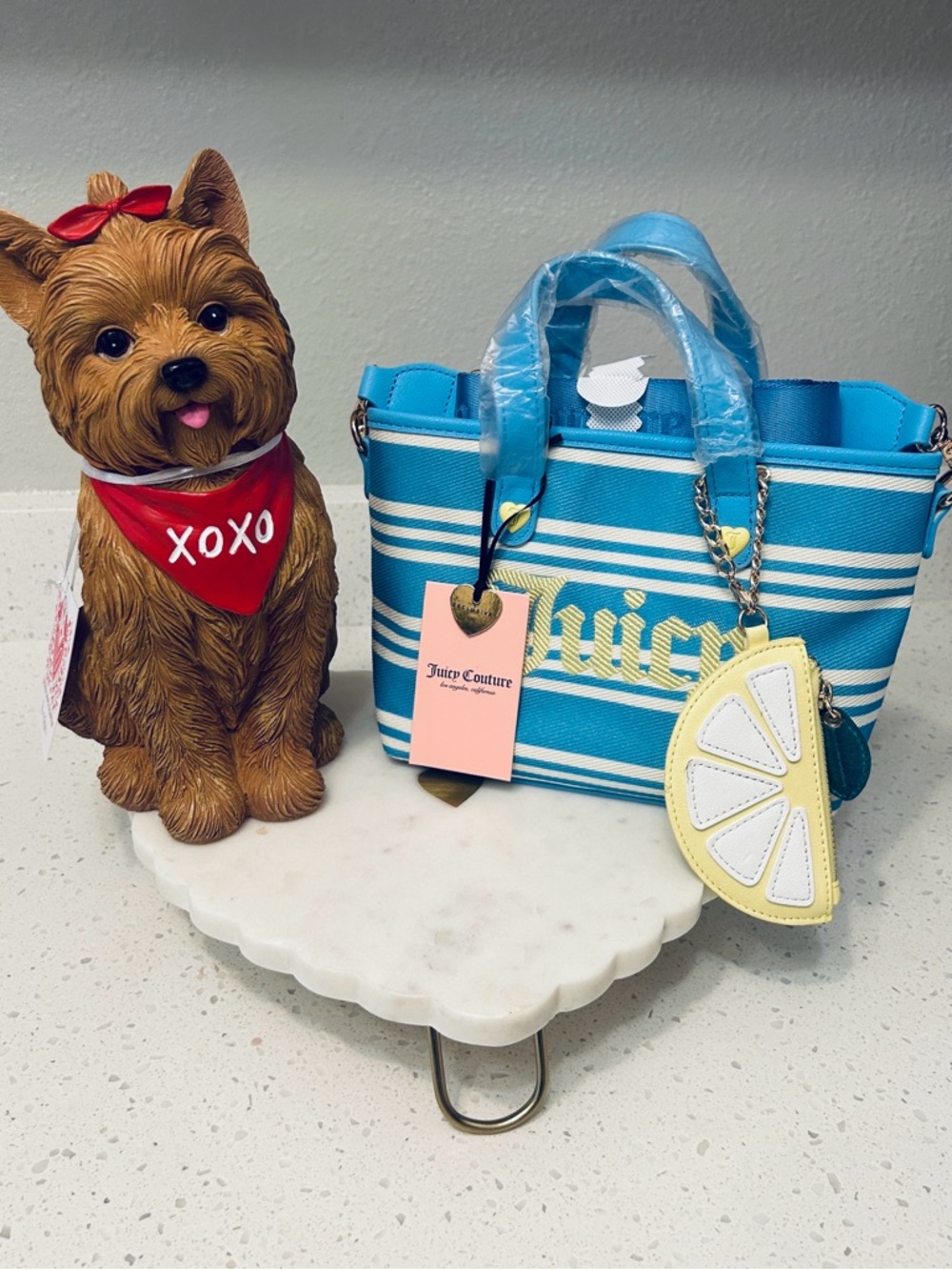 🍋 Lemon Paradise Convertible Bag With Lemon Charm NWT